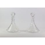 Two Glass Ships Decanters