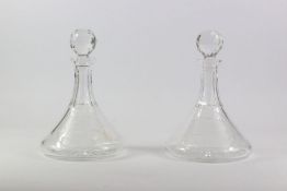 Two Glass Ships Decanters