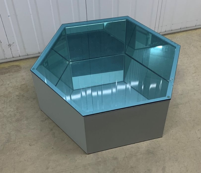 Hexagonal Mirrored Occasional Table - Image 2 of 2