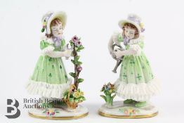 Pair of Continental Figurines