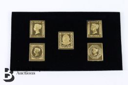 Silver Gilt Commemorative Postage Stamp Coins