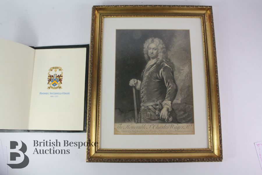 Sir Charles Wager Print and Booklet of His Life