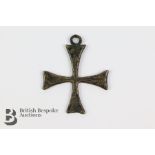 Rare 18th Century Bronze Religious Pendant