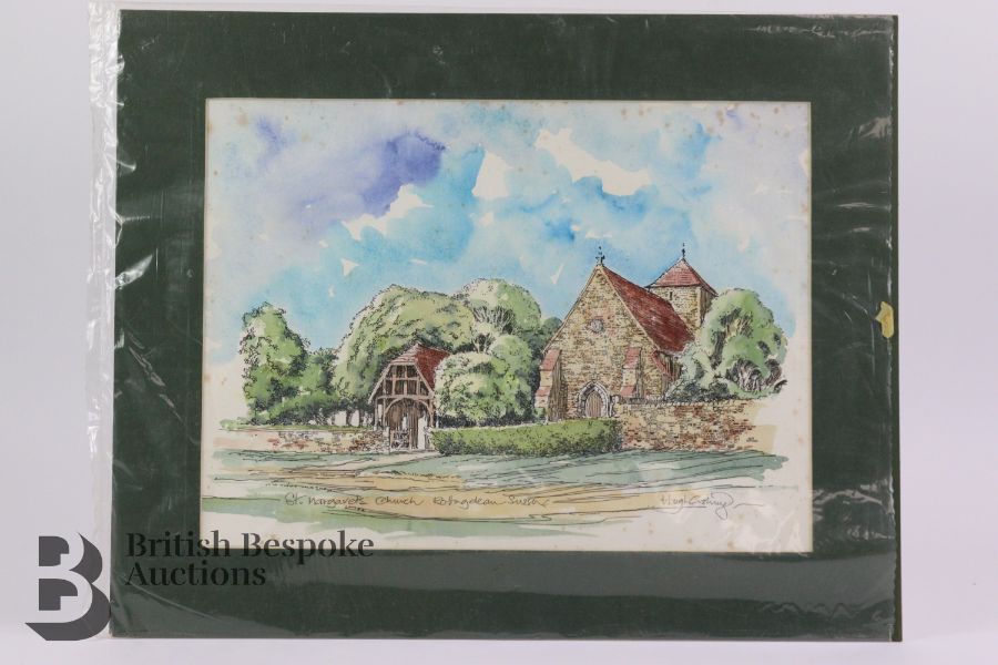 Collection of Watercolours * - Image 7 of 9