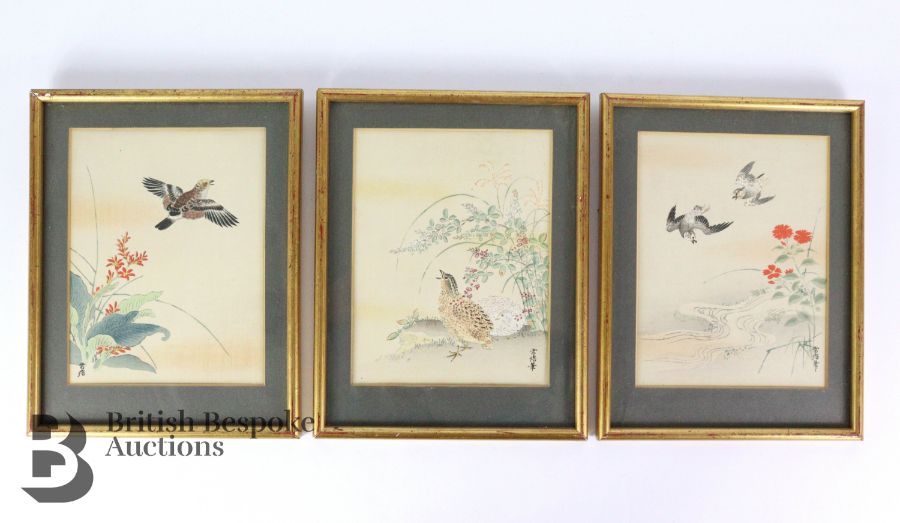 Trio of Japanese Watercolours