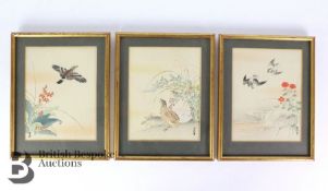 Trio of Japanese Watercolours