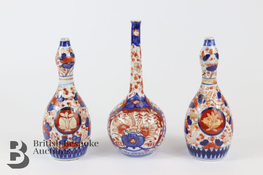 Pair of Imari Double Gourd Vases - Image 5 of 8