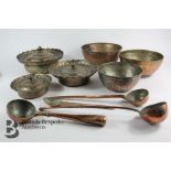 Miscellaneous Persian Copper Serving Dishes