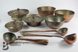 Miscellaneous Persian Copper Serving Dishes