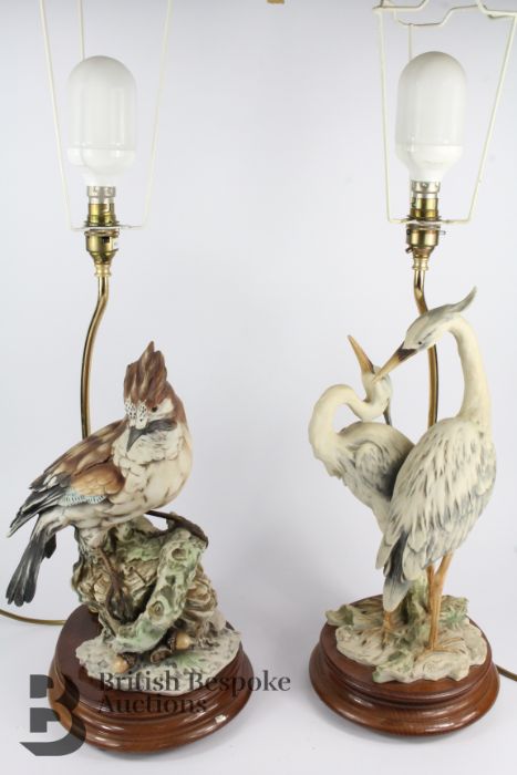 Large Italian Figural Lamp Stands