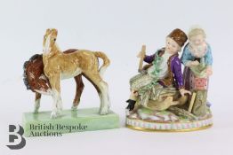 Royal Worcester Porcelain Group