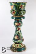 Staffordshire Jardiniere and Stand