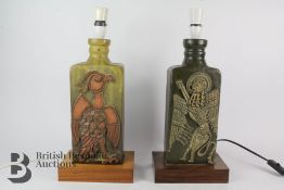 Two Aherla Stoneware Lampstands