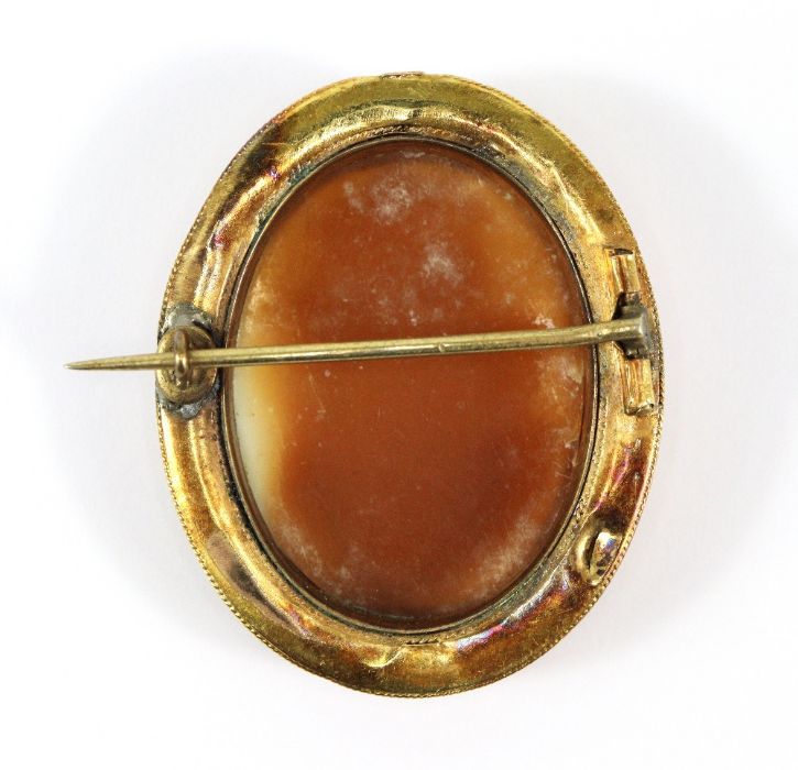 14ct (Tested) Shell Cameo Brooch - Image 2 of 2