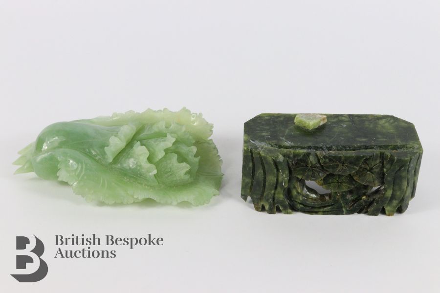 Chinese Bowenite Jade Carving - Image 2 of 4