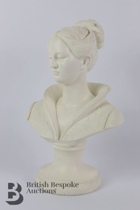 Plaster Bust of a Woman - Image 2 of 3