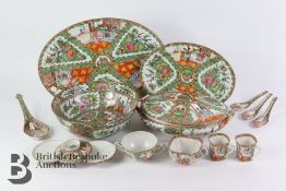 Cantonese Famille Rose Porcelain Set