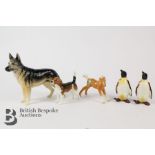 Five Beswick Ceramic Figures