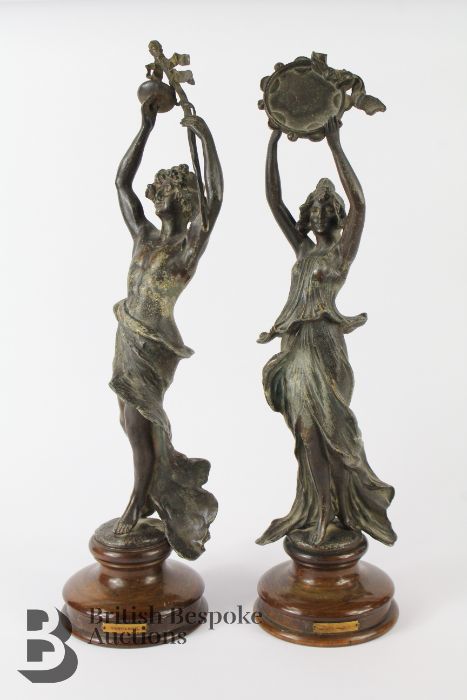 Pair of Spelter Figurines