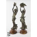 Pair of Spelter Figurines