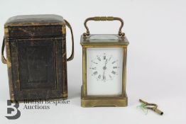 Large Brass Carriage Clock