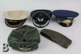 Four Military Caps - Airforce and Naval