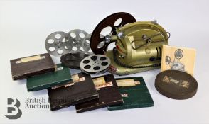 Pathescope Cine Projector with Pathescope Film Reels