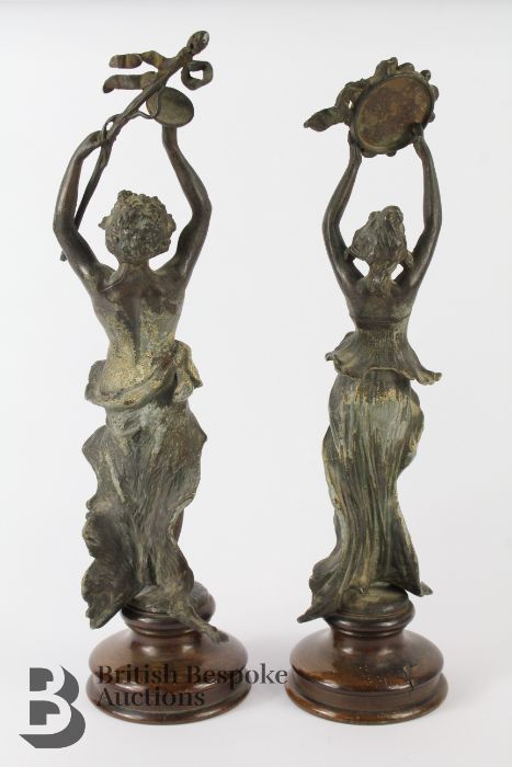 Pair of Spelter Figurines - Image 5 of 5