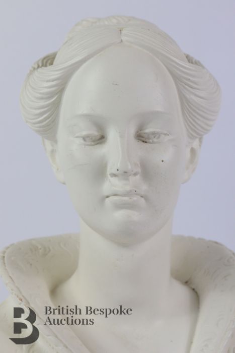 Plaster Bust of a Woman - Image 3 of 3