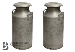 Pair of Vintage Milk Urns