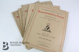 Reconstruction in Europe 'Manchester Commercial' General Editor John Maynard Keynes 1922