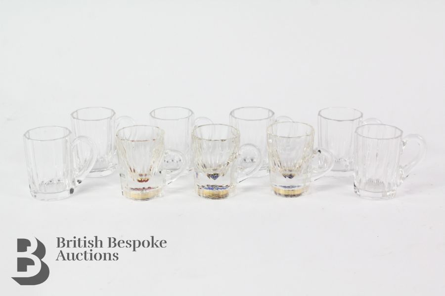 Nine German Schnapps Glasses