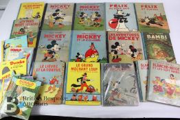 23 Various Vintage Walt Disney French Publications