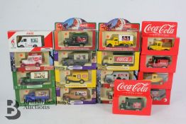 Quantity of Coca-Cola, Dr Pepper Branded Die-Cast Cars