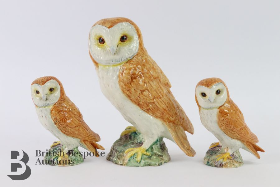 Beswick Owl Trio