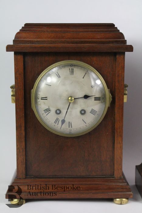 An Oak Mantel Clock - Image 3 of 4