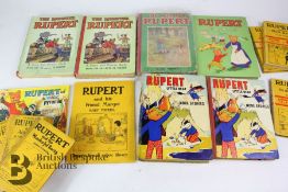 Three Boxes of Rupert Books from 1939 Onwards