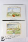 Signed LE The County of Gloucestershire and The County of Worcestershire by Kenneth Burton 2 Volumes