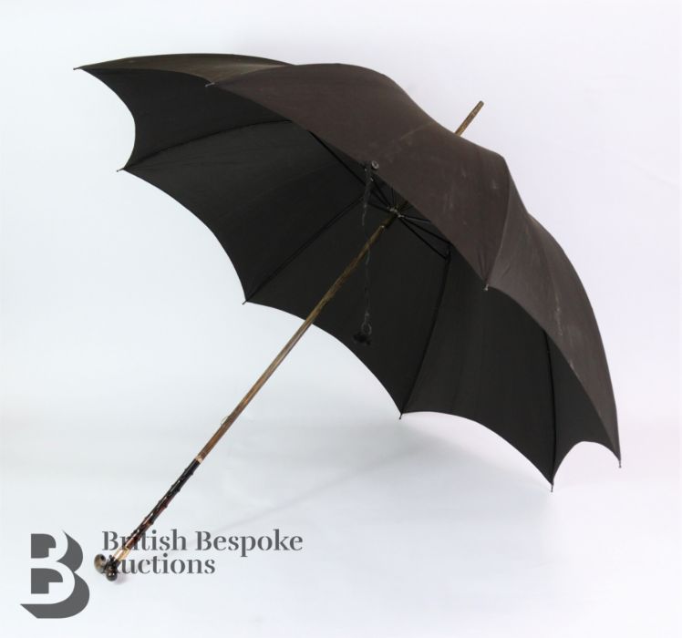 Edwardian Lady's Black Parasol - Image 7 of 7