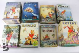 74 Rupert Annuals from 1960-1969