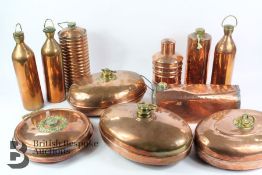 Quantity of Copper Hot Water Containers