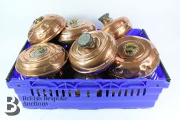 Quantity of Vintage Copper Hot Water Containers