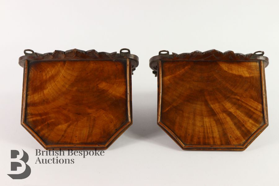 Pair of Walnut Wall Sconce - Image 2 of 2