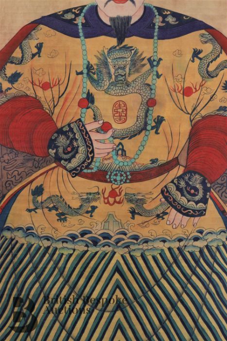 19th Century Scroll Painting - Image 7 of 9