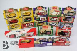 Twenty Coca-cola Branded Die-Cast Cars