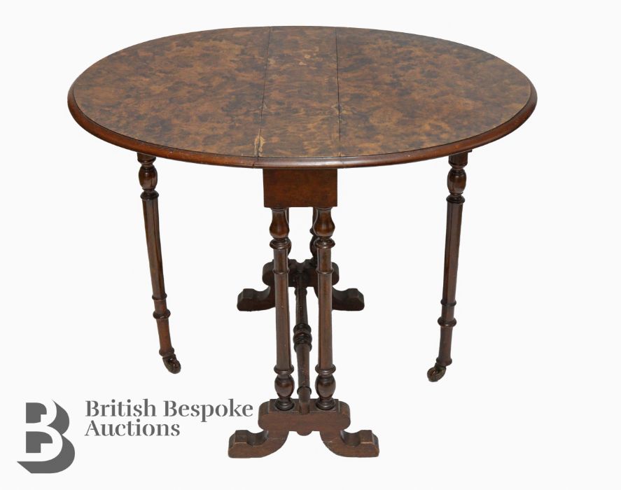 William IV-Style Drop Leaf Table - Image 3 of 5