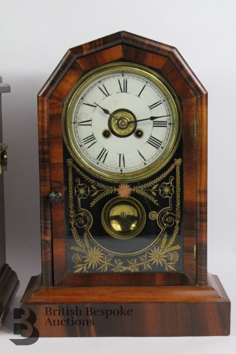 An Oak Mantel Clock - Image 2 of 4