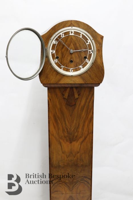 Art Deco Walnut Grandmother Clock - Image 2 of 3