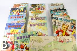 51 Rupert Annuals from 1970-2015 incl. Signed John Harrold