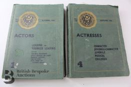 The Spotlight Casting Directory for Stage, Screen, Radio and Television Autumn 1958 2 Vols